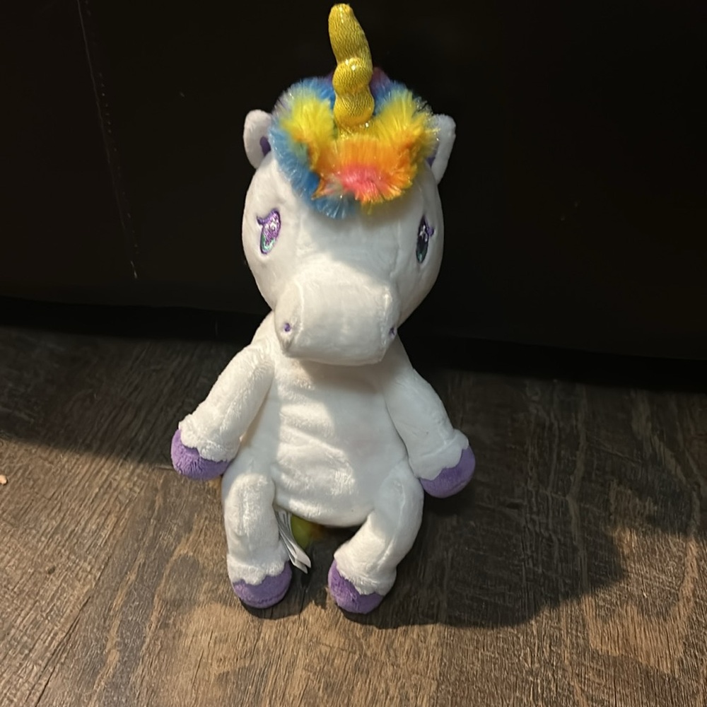 Hallmark Reversible Unicorn Inside-Out‎ Stuffed Animal Plush Toy Rainbow Egg New